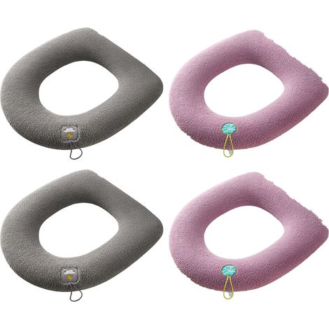 Coussin Pour Siège De Toilette - En Polyester Épais Et Doux - Avec Poignée Pour Levage Facile - 4 Pièces (1/5)