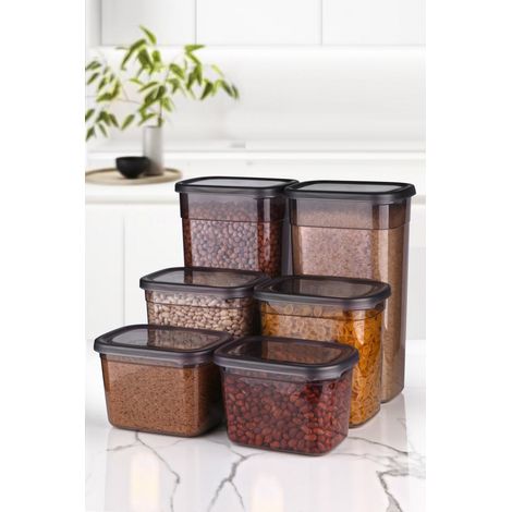 Juego de cajas de almacenamiento Set Antracita