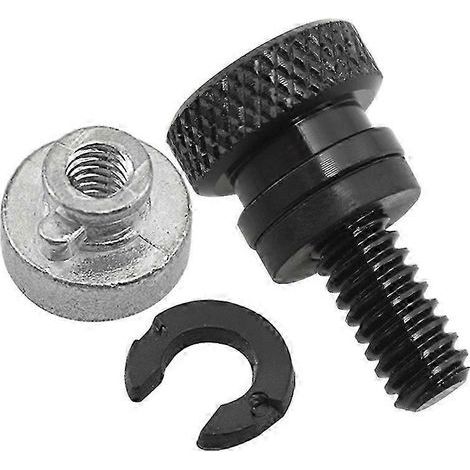 Vis de fixation de siège passager arrière noire 1/4 po pour Sportster XL 883 1200 Fatboy Road King