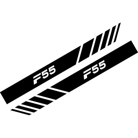 (Noir - Pour F55) Autocollants pour rétroviseurs compatibles avec les accessoires de voiture Mini Cooper (1/5)