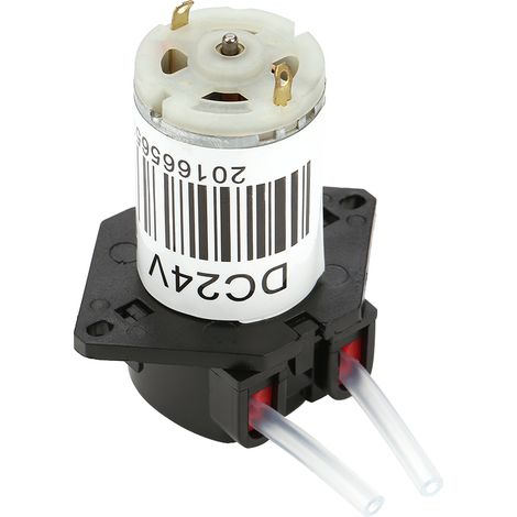 Mini pompe péristaltique auto-amorçante 24 V CC à aspiration d'eau, silencieuse et à enclenchement rapide (1/5)
