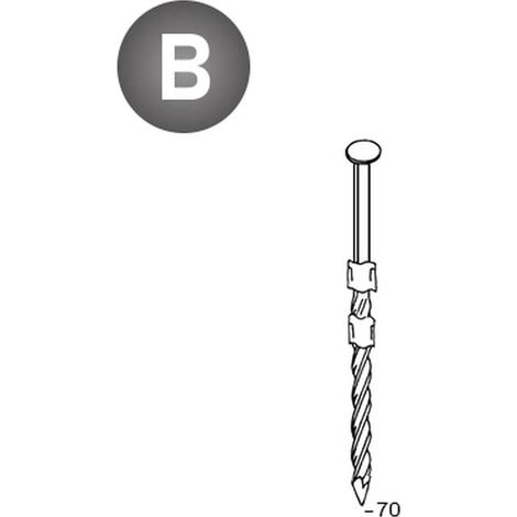 2 200 Pointes en Bande P.E 20° Torsadées - 2.9x70 mm - D-Work (1/4)