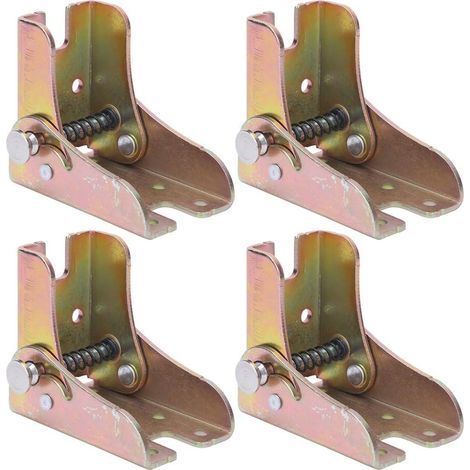4 Stück klappbare Tischfüße, verriegelbare Auszug-Tischbeine für Betten, warme walzstahlene Sofabett-Klappfüße mit 2,3 mm Dicke, Möbelzubehör (1/5)