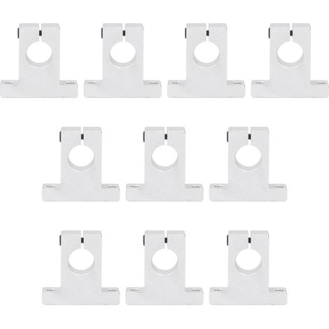 Support de Rail de mouvement linéaire SK16, Support de guidage d'arbre en alliage d'aluminium pour accessoire outil industriel 10 pièces