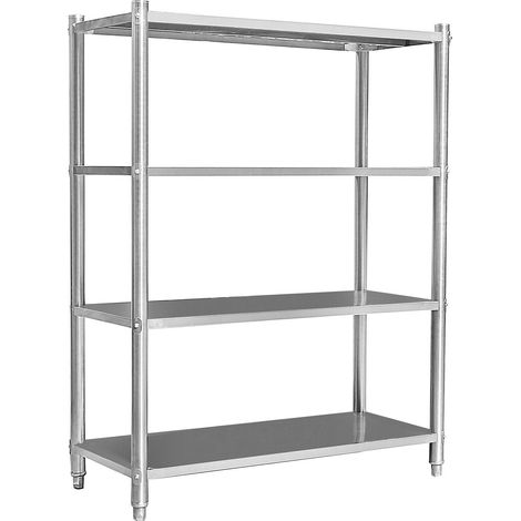 Scaffali per gastronomia mobili da cucina resistenti 155 cm acciaio inossidabile 160000504