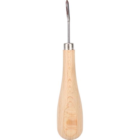 Alène Diamant Pointe Acier pour Cuir, Manche en Hêtre, Outil de Perçage et Couture (1/5)