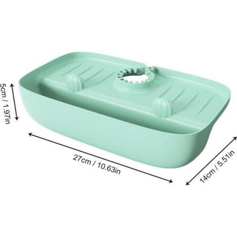 1 Égouttoir, Pente d'écoulement, Silicone, Ventilation inférieure, Pour salle de bain (1/4)