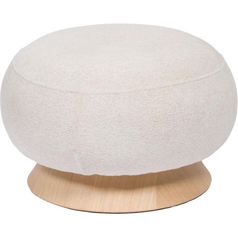Amadeus - Pouf en tissu et bois L65 cm Dottie (1/3)