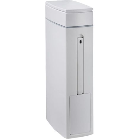 Poubelle de salle bain , 4 , 5 l , avec couvercle , pour brosses WC , organisateur déchets compact e