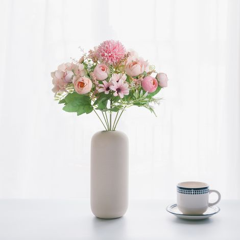 Künstliche Rosenkugel im nordischen Stil mit 7-blättriger Hortensie, perfekt für Hochzeiten, Heimdekoration und mehr, in Rosa. (1/5)