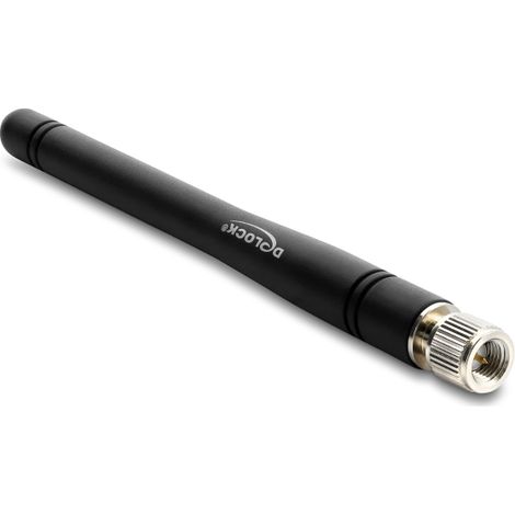 Delock LTE Antenne SMA Stecker 1,0 - 5,23 dBi omnidirektional starr schwarz