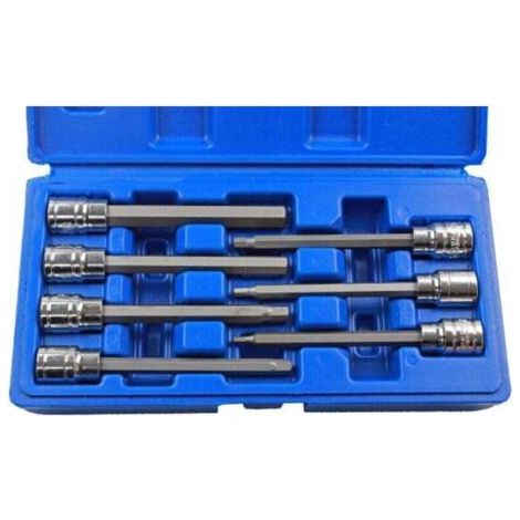 US Pro B1123 Coffret de 7 douilles à embouts hexagonaux pour clé Allen 3-10 mm