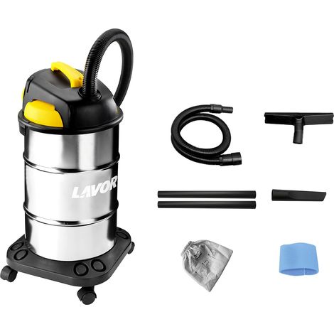 LAVOR VAC 30 S 8.243.0034, Aspiratore Solidi e Liquidi, Acciaio