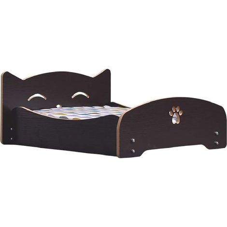Trade Shop - BETT FÜR KATZEN HUNDE KLEINTIERE MITTLERE GRÖSSE HOLZ UNIVERSAL 47X42X23CM - (1/5)
