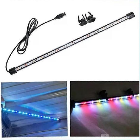 18–58 cm LED-Aquariumleuchte mit USB-Anschluss, wasserdicht, für Aquarien, Unterwasserbeleuchtung, Pflanzenwachstum, 110–240 V (1/4)