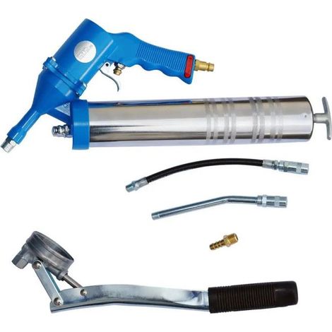 Güde – Pompe à graisse pneumatique – Pression de travail 2-8 bars – Consommation d'air 0,6 l/pression – Pour entretien véhicules et machines