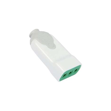 PRESA DRITTA 2 POLI + TERRA 10A BIANCA- - bianca 81010 - 5 pezzi FANTON