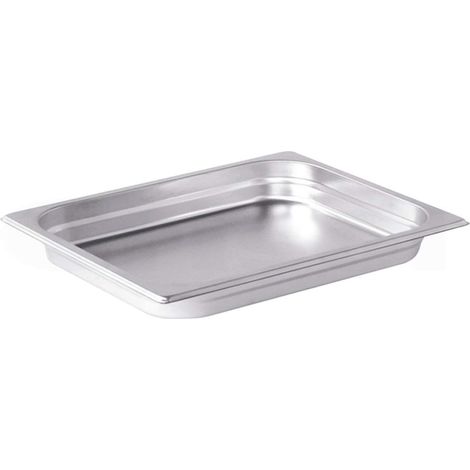 Pentole Agnelli bacinella GN 1/2 acciaio inox h 40 mm