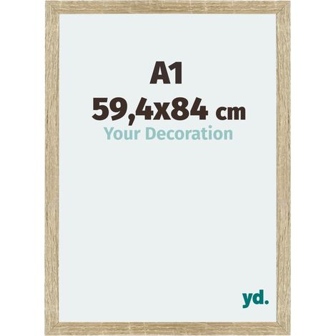 Cadre Puzzle A1 - 59.4x84 cm - Chêne Sonoma - MDF - Mura. (1/5)