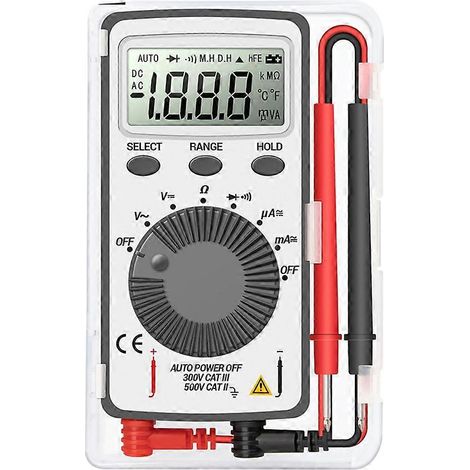 Multimètre numérique miniature AN101, testeur multifonctionnel, mesure de tension CC/CA, courant, LCR, format de poche professionnel (1/5)