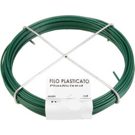 30 x MATASSINA FILO PLASTIFICATO N.10 D 1,8 MM 13 M VERDE