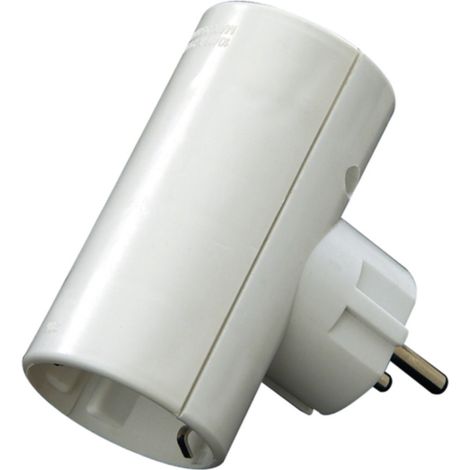 Ladrón adaptador DUOLEC doble color blanco - (1/2)