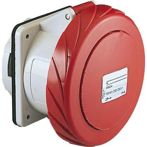 PratiKa - socle prise industrielle droite - 32A - IP67 - 380 - 4P - vis - PKF32G734 (1/3)