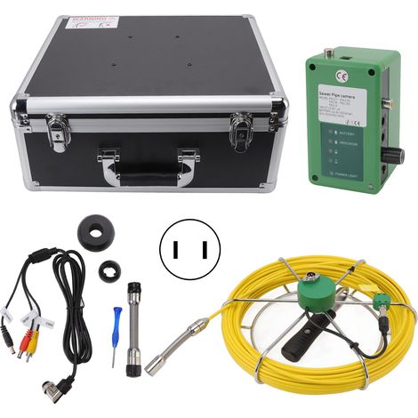 Endoscope industriel 9 pouces vidéo 30MM Endoscope tuyau mur Inspection détection caméra Drain égout prise américaine 100-240V (1/5)