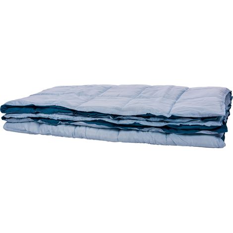 Bicolor 250 Couette hypoallergénique, Automne, 100% Polyester 250 x 200 cm Azzurro/Bluette (1/3)