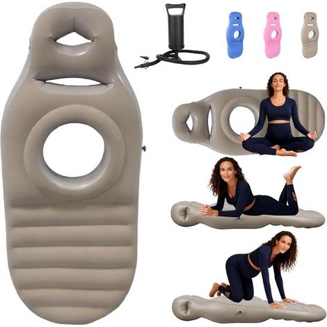 Cuscino gonfiabile per la gravidanza, materasso gonfiabile in PVC perforato, tappetino per dormire a pancia in giù, comodo cuscino per la pancia, materasso ad aria per tutto il corpo in gravidanza (1/4)