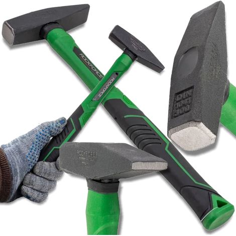 Martello da fabbro ergonomico Rockforce per officine di lavorazione della lamiera, 300 g.