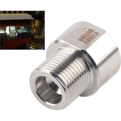 Raccord de Conversion pour Régulateur CO2 Bouteille en Aluminium ou Acier - Filetage Métrique G5/8 vers Filetage Impérial W21.8- (1/5)