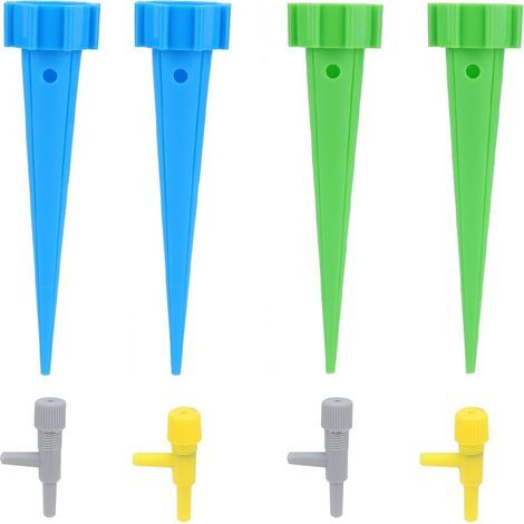 4 Pcs Auto Arrosage Spikes Dispositifs D'arrosage des Plantes Kit D'irrigation Goutte À Goutte Système D'arrosage Automatique pour Plante Fleur ou Légumes (1/5)