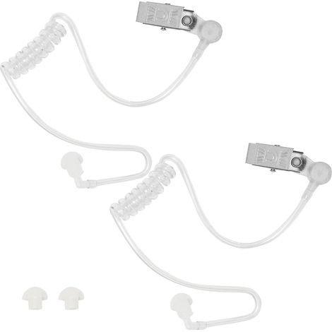 Auricolare per walkie talkie, cuffie con tubo ad aria, tubo acustico di ricambio trasparente, tappi auricolari, auricolare acustico per radio ricetrasmittente, cuffie, walkie talkie (1/5)