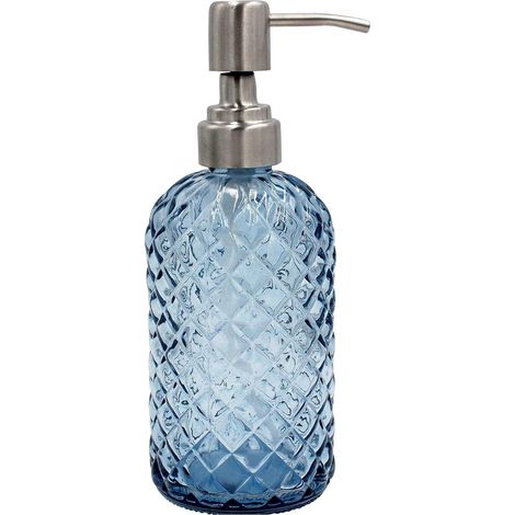 Distributeur De Savon Liquide - Verre - 473 Ml - Pour Cuisine Et Salle De Bain - Rechargeable - 1 Pièce (1/5)