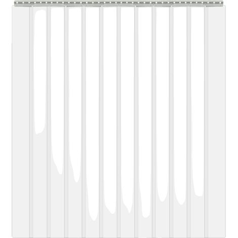 Rideau de porte, Isolation thermique, Installation facile, Clair (1/2)