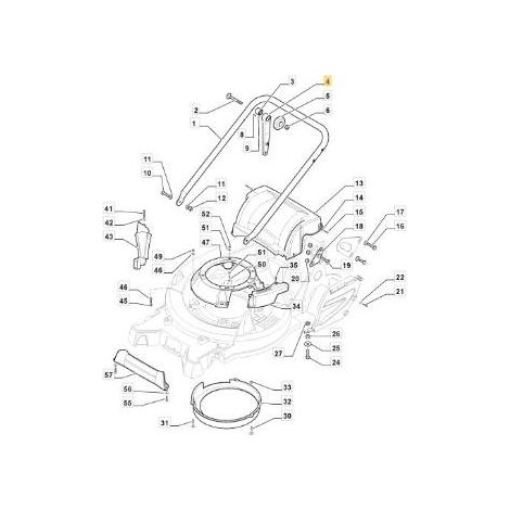 SOPORTE ANTIVIBRACIONES MANGO INFERIOR RSB GABY ORIGINAL STIGA - 322785285/0