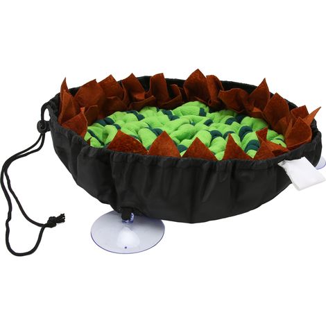 Tapis d'alimentation interactif anti-mordillage pour chiens, résistant aux mordillements, mange-chiots et antidérapant. Pliable et idéal pour les chats et les chiots. (1/5)