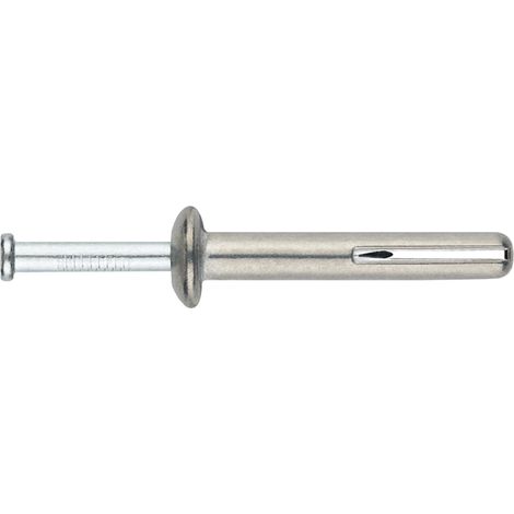 Boite de 100 - Cheville métallique de frappe - Pointe en acier 6 x 50 Ø6
