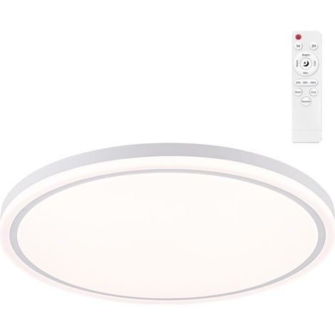 Plafón led circular, targes, 80 w, 3cct, 8800 lm, blanco, ø60 x 6,5 cm (1/5)