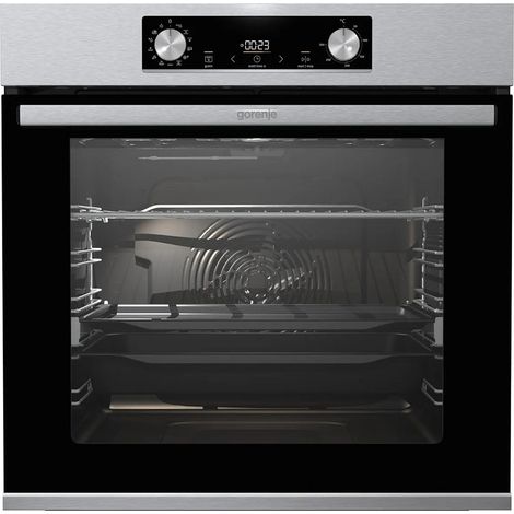 Gorenje Einbau-Backofen Edelstahlfarben 77 Liter BOS6737E13X EEK A