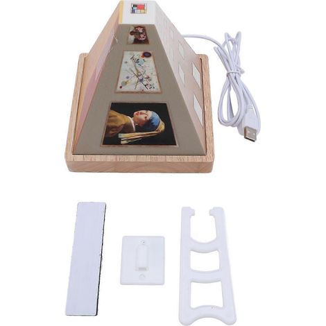 Lampe murale veilleuse 3D avec effet réaliste pour salon et chambre, alimentation USB, lampe murale artistique