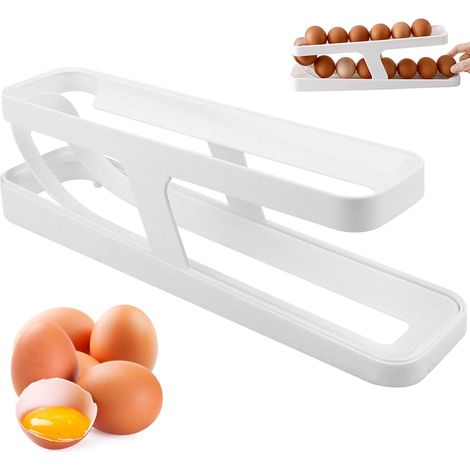 Distributeur D'œufs Pour Réfrigérateur Rouler Automatiquement La Boîte À Œufs,Rangement Oeuf Frigo,Organisateur De Cuisine Pour Garde-manger, Réfrigérateur De Comptoir (1/5)