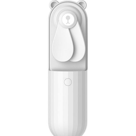 1 Mini ventilateur, double pale, batterie 2500 mAh, 2 vitesses, ABS TPE, extérieur maison (1/5)
