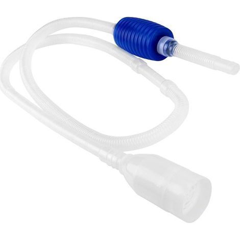 Aspirateur à gravier - Aspirateur à boues - Siphon pour aquarium - Kit de nettoyage pour aquarium - Accessoires pour aquarium - Changement d'eau - Fonctionnement manuel - Tuyau flexible de 1,7 mètre - (1/5)