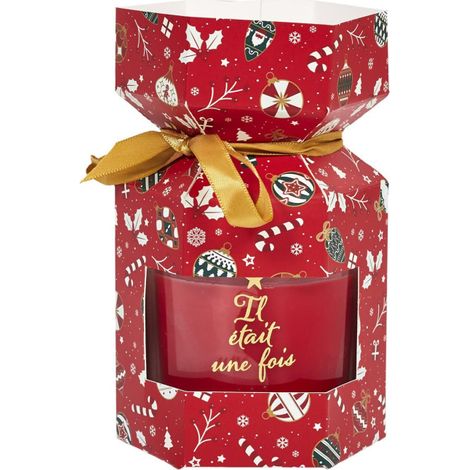Bougie Parfumée Cracker "Noël" 180g Cannelle (1/4)