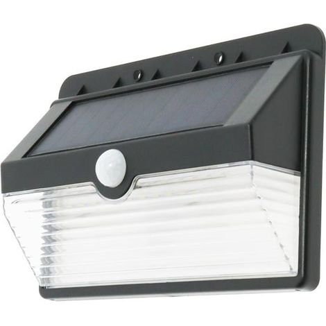 IluminaShop - Aplique LED Solar 4W Con Sensor Movimiento IP44  Blanco Neutro 4500K (1/3)