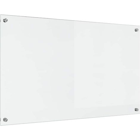 Salpicadero de cocina Transparente 100 x 60 cm vidrio templado vidaXL