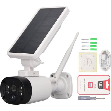Caméra Solaire WiFi sans Fil Extérieure IP66 Étanche Surveillance Vidéo avec Batterie Intégrée pour Jardin et Domaine (1/5)