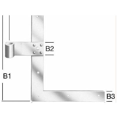 Vormann Winkelband 25 x 20 cm Scharniere